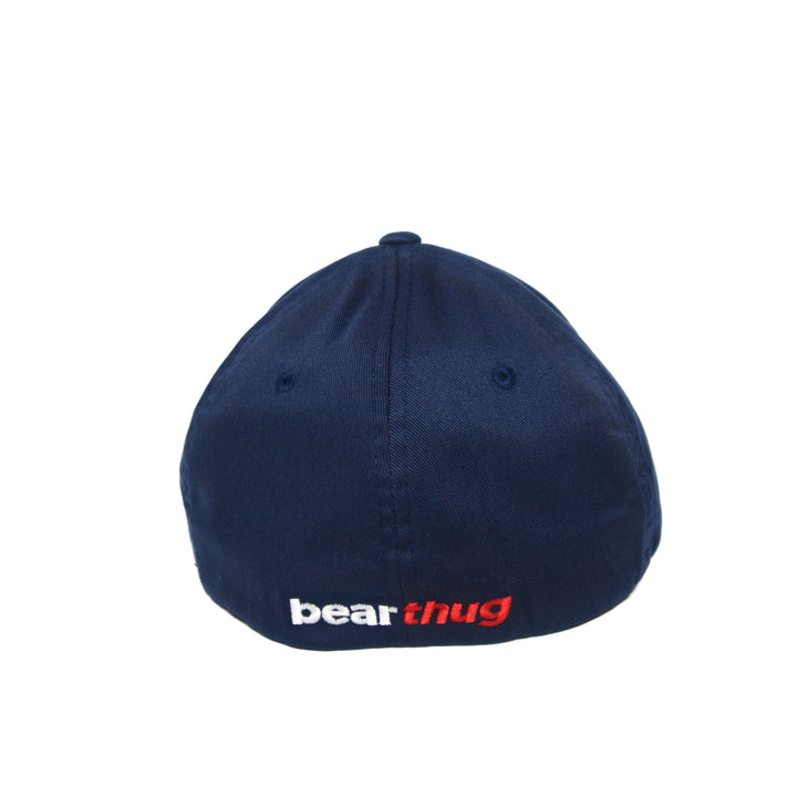 BearThug Flexfit Ball Caps - Navy (PVC Patch) - Back