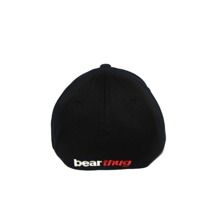 BearThug Flexfit Ball Caps - Black (PVC Patch) - Back