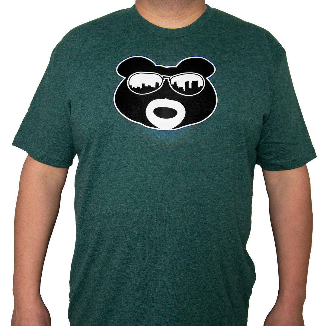 Heather-Forest-Green-T-shirt-Front-Body
