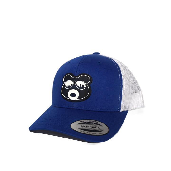 BearThug Snapback Ball Caps - Royal Blue/White Mesh (PVC Patch)