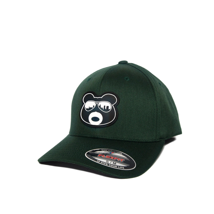 BearThug Flexfit Ball Cap - Hunter Green (PVC Patch)