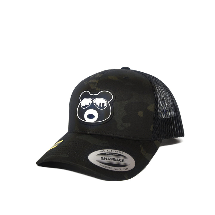 BearThug Snapback Ball Cap - Multicam Black/Black Mesh (PVC Patch)