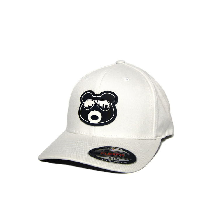 BearThug Flexfit Ball Cap - White (PVC Patch)